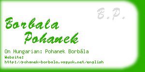 borbala pohanek business card